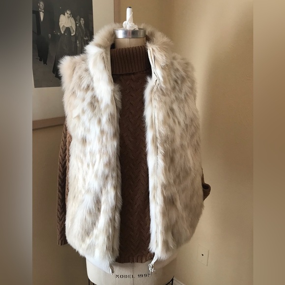 Faux Fur Vest by Coldwater Creek Size L - Picture 2 of 16
